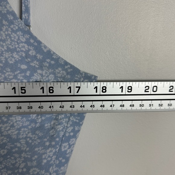 DISSH Blue Floral Wide Leg Tie Front Jumpsuit Womens Sz 6 Cottage‎ Fairy Prairie - Picture 14 of 16